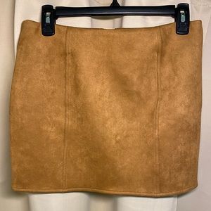 Girls Suede Stretch Skirt